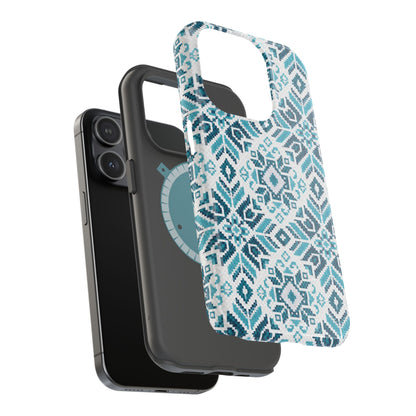 Teal Tatriz  Design - Iphone Magnetic Tough Case
