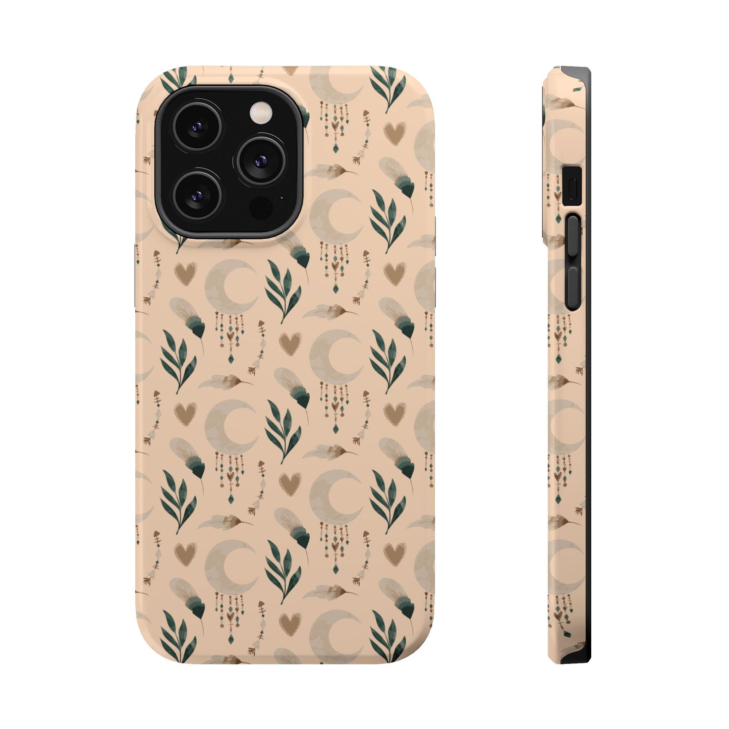 Crescent 🌙  and Hearts Design Iphone Magnetic Tough Cases