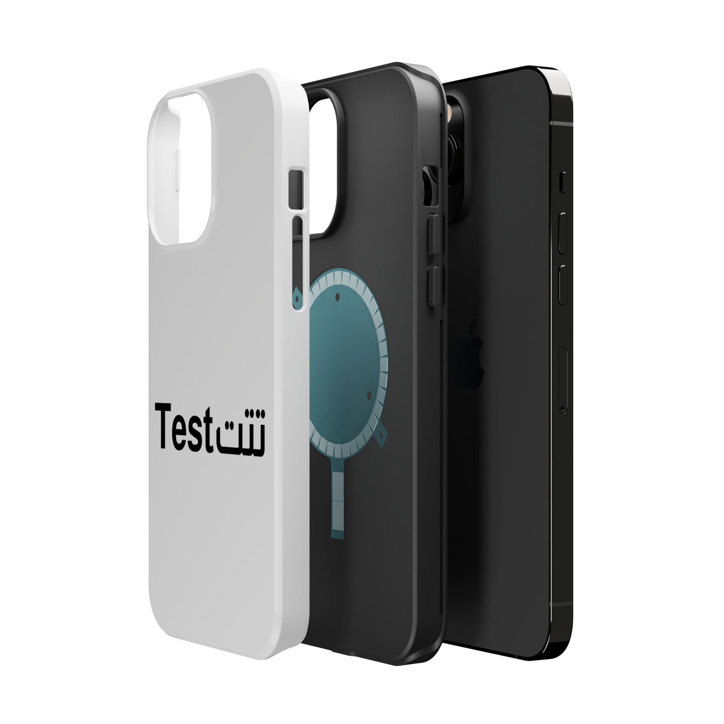 Magnetic Impact-Resistant Phone Case — Minimal "Test" Bilingual Design