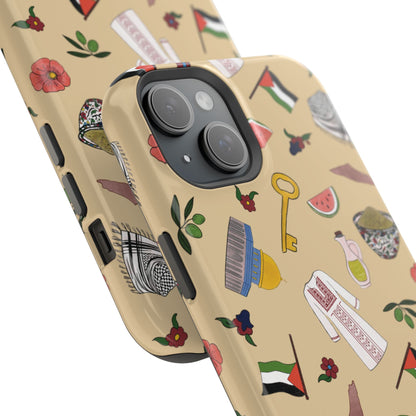 Palestinians Symbols Design - Iphone Magnetic Tough Case