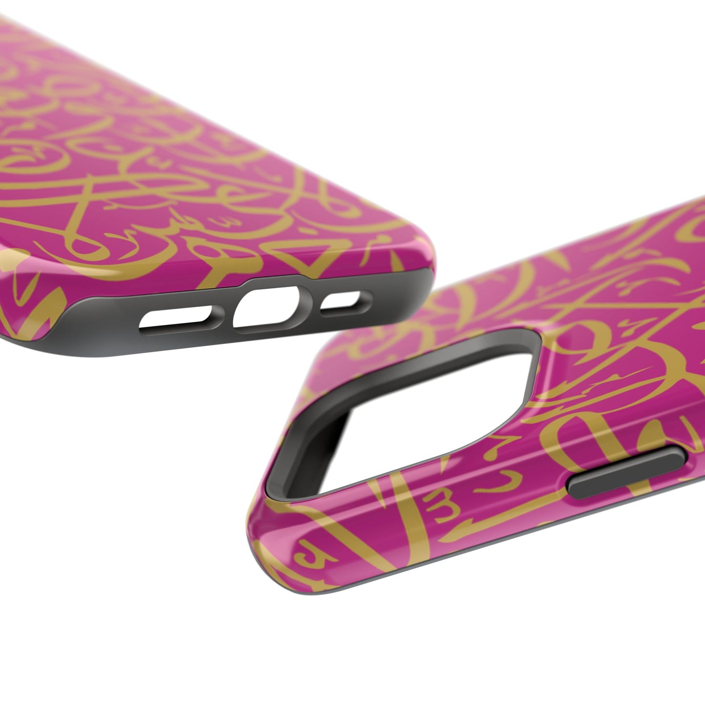 Pink and Gold Arabic Letters  Iphone Magnetic Tough Cases