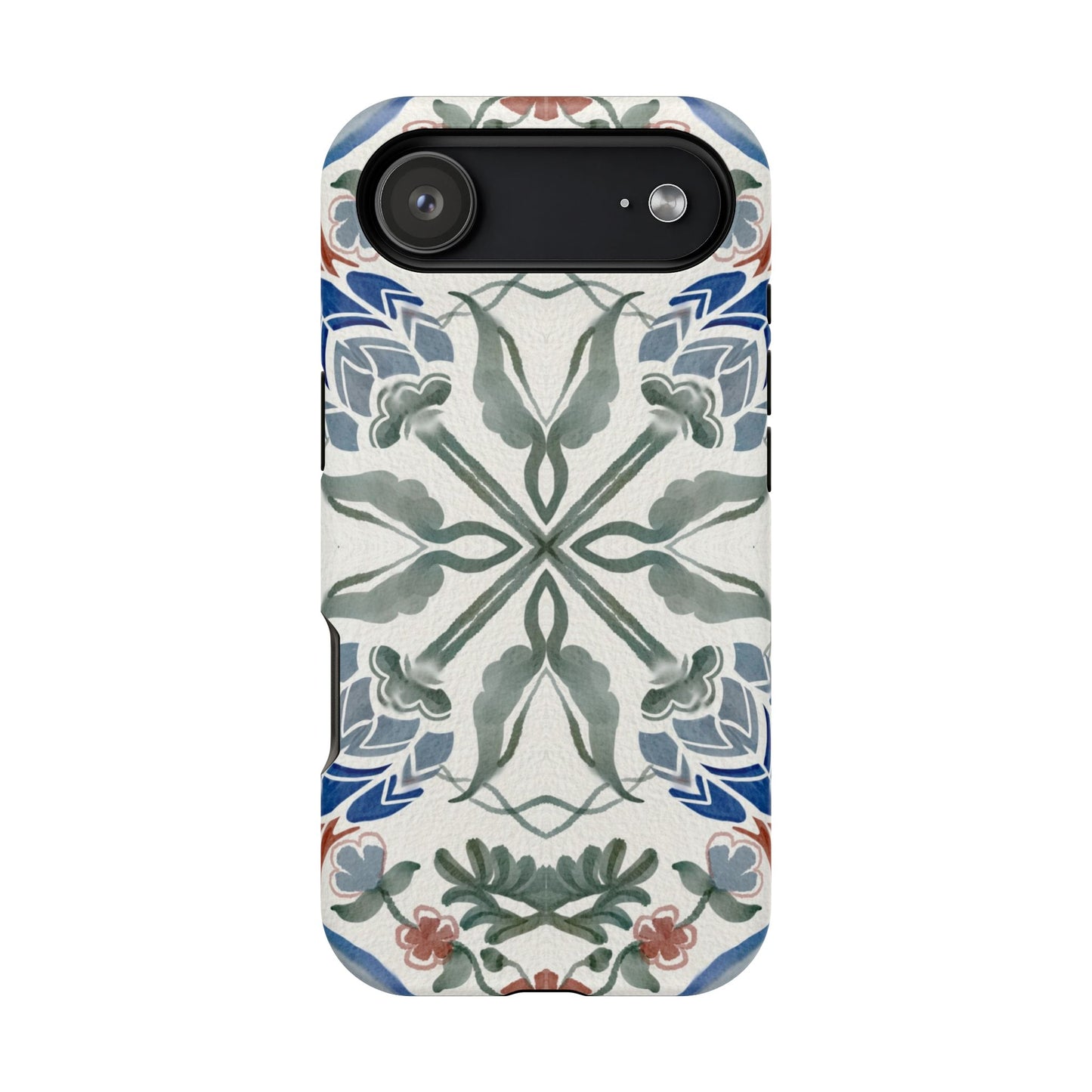 Blue flowers Iphone Magnetic Tough Cases