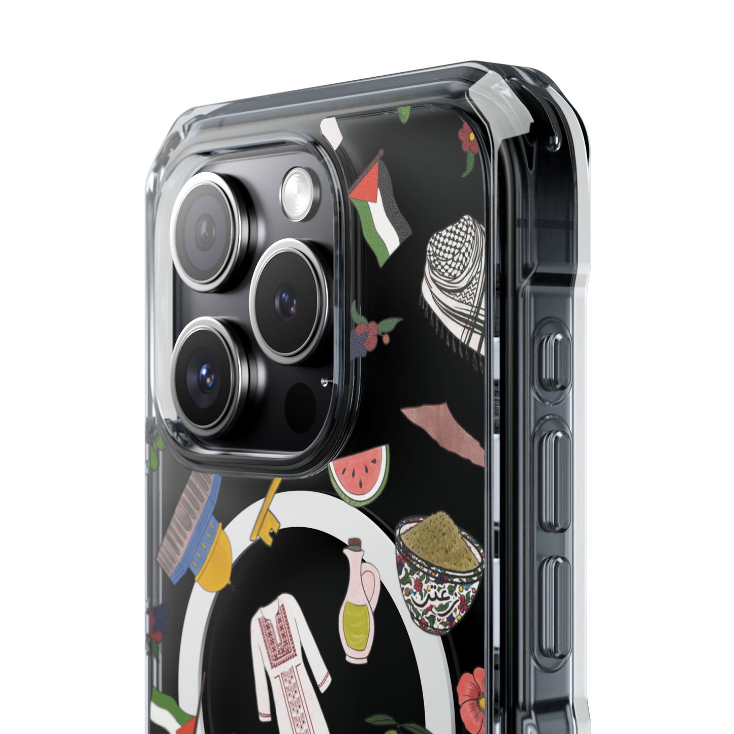 Palestinian Symbols MagSafe Clear Phone Case