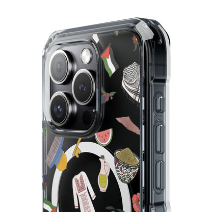 Palestinian Symbols MagSafe Clear Phone Case