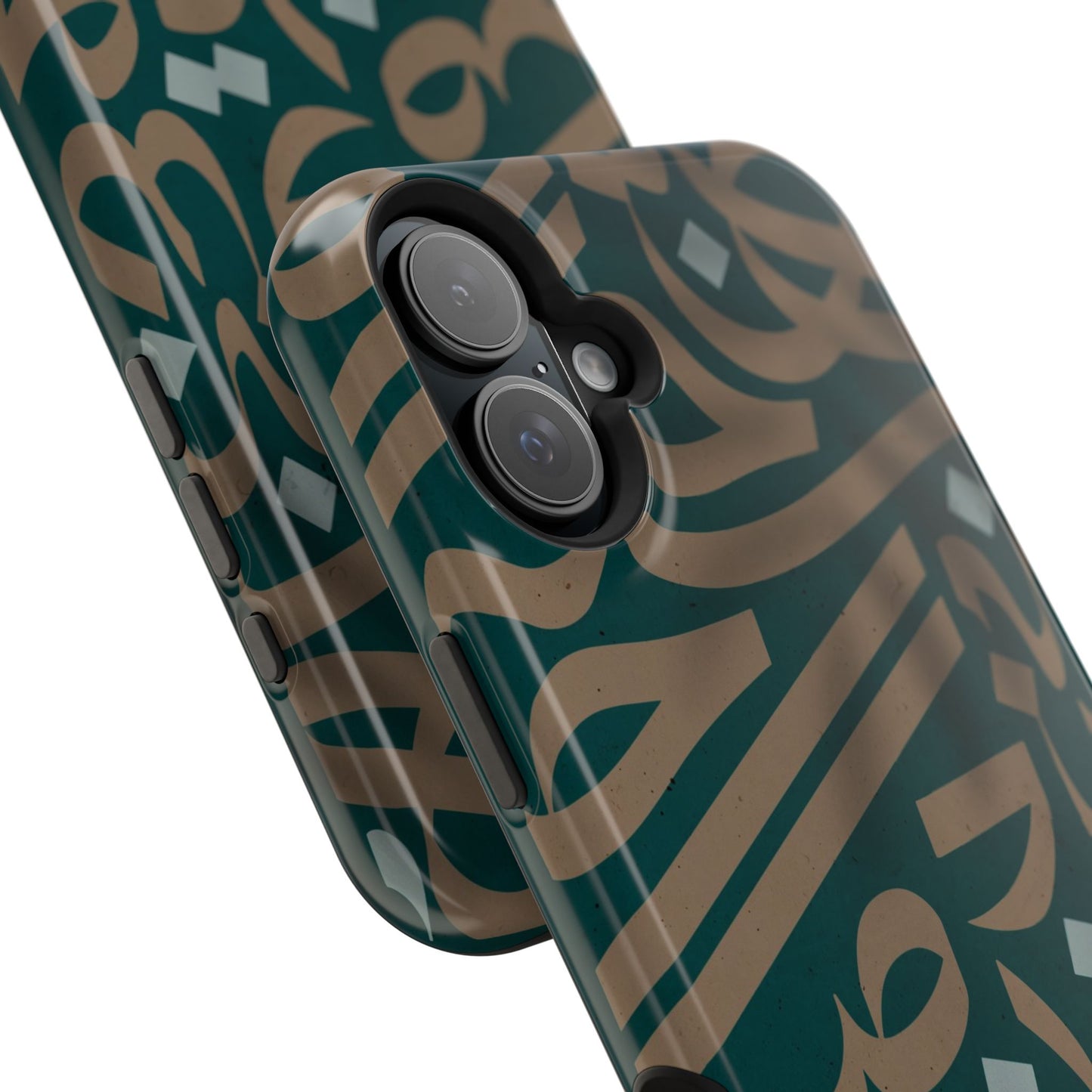 Gold and Green Arabic Calligraphy Design - Iphone Magnetic Tough Case