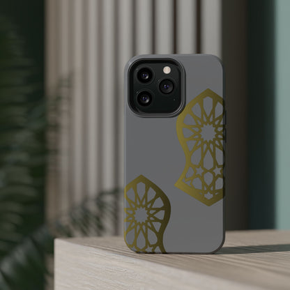 Grey and Gold Sandala Design Iphone Magnetic Tough Cases