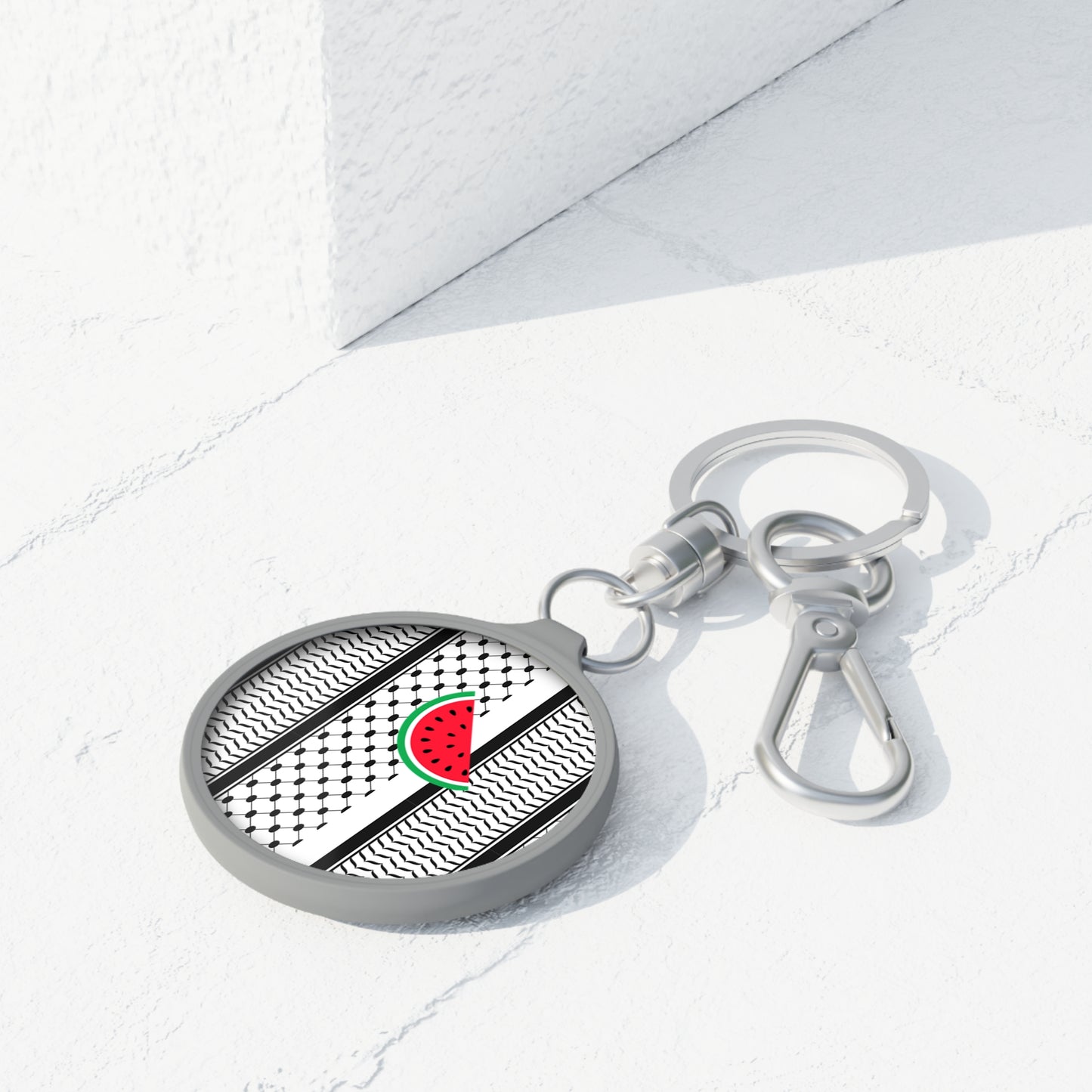 Black and White Kufie charm/ key ring - Perfect Gift