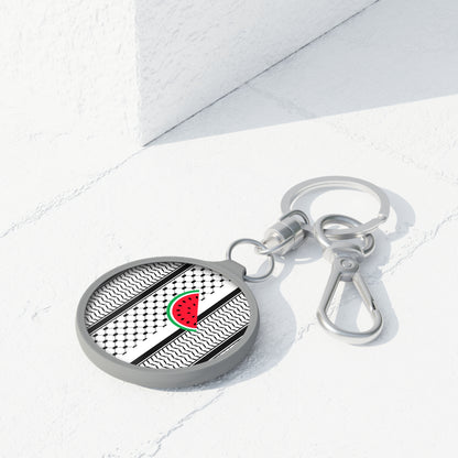 Black and White Kufie charm/ key ring - Perfect Gift