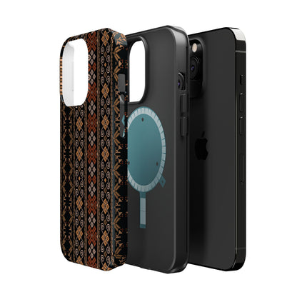 Floral Tatriz geometric Design - Iphone Magnetic Tough Case