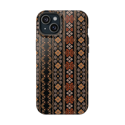 Floral Tatriz geometric Design - Iphone Magnetic Tough Case