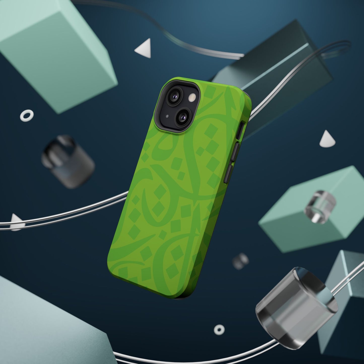 Green calligraphy Design - Iphone Magnetic Tough Case