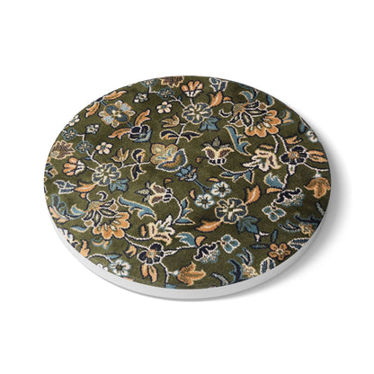 Rawdah  Pattern Ceramic Coaster, Stylish Drinkware, Home Decor, Gift for Housewarming, Coffee Table Accessory