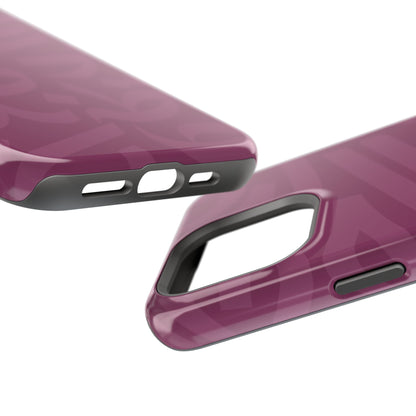 Pink calligraphy Design - Iphone Magnetic Tough Case