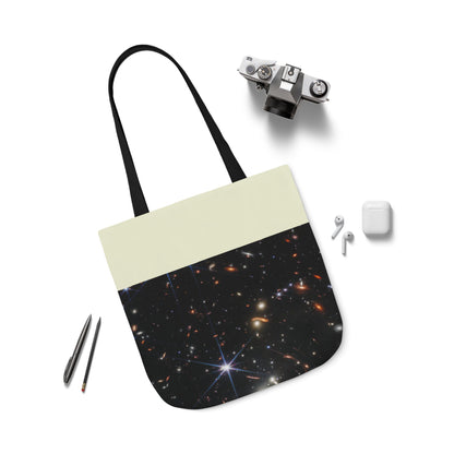 Deep Space Early Universe Canvas Tote Bag, 3-Color Straps