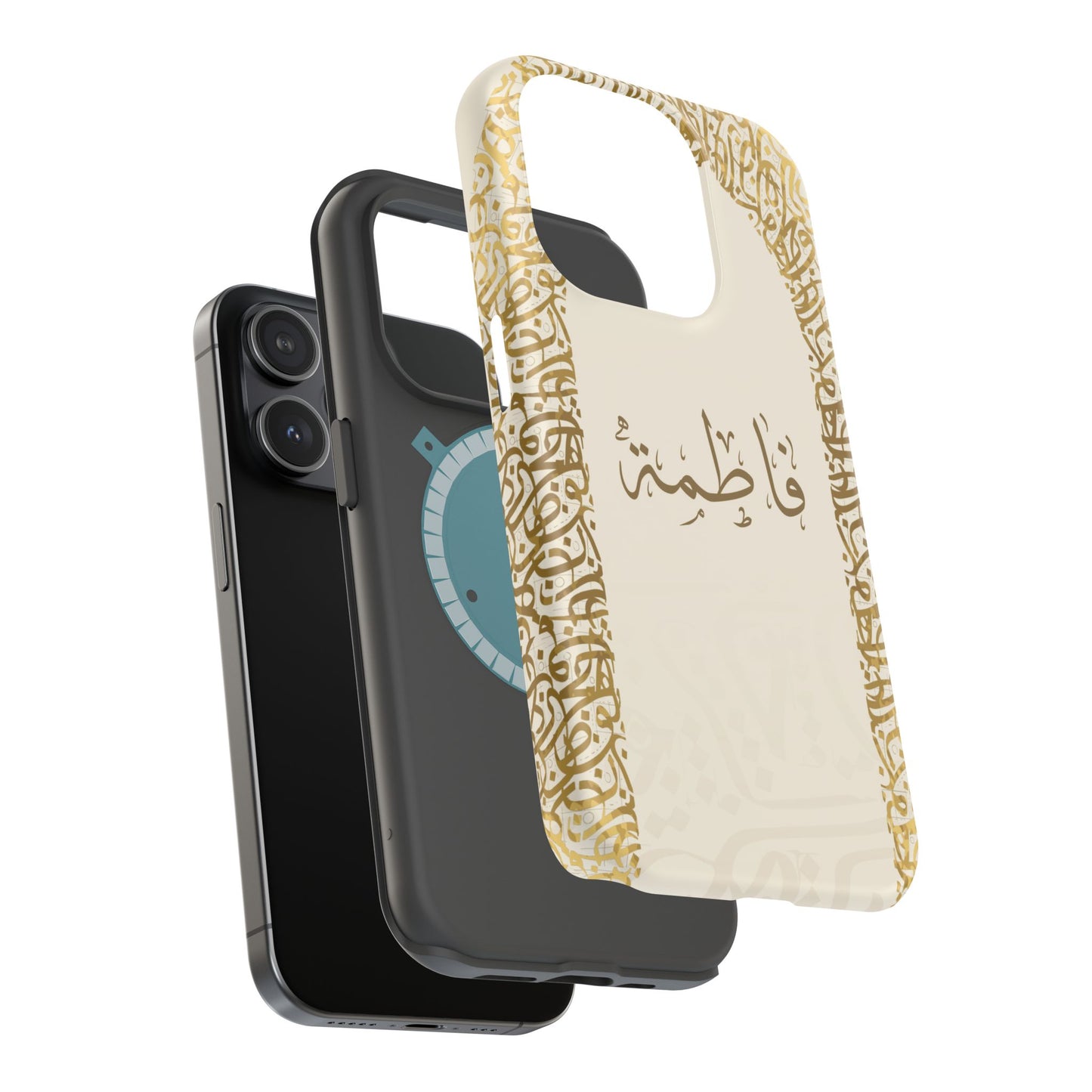 Personalized Arabic Calligraphy - IPhone Magnetic Impact-Resistant Cases - Golden Arabic Letters  Design