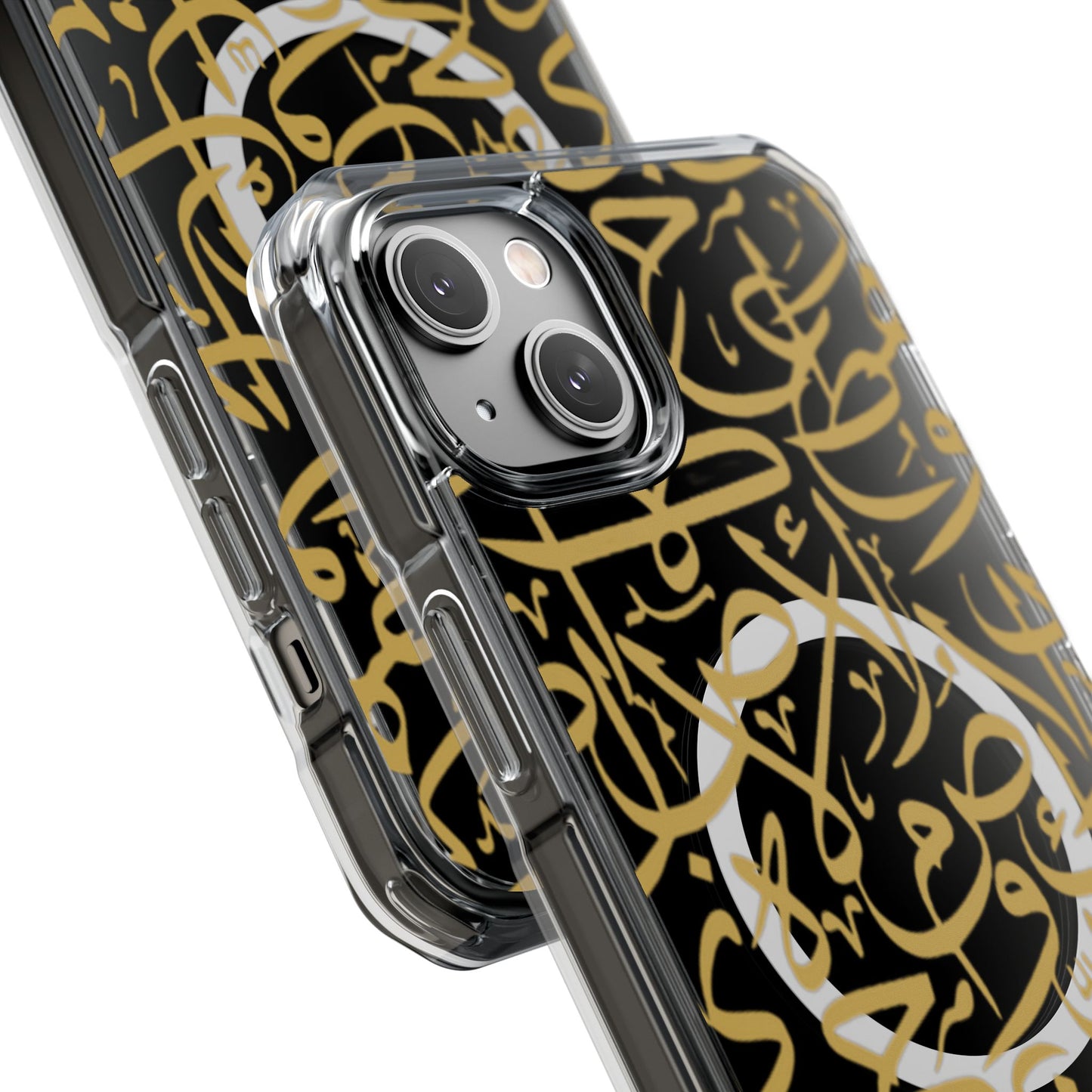Golden Arabic calligraphy Letters  MagSafe Clear Phone Case