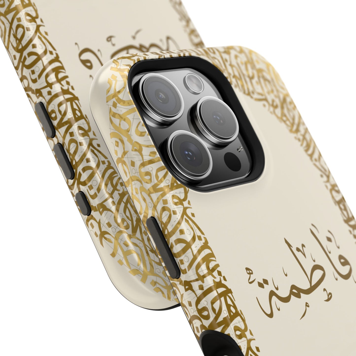 Personalized Arabic Calligraphy - IPhone Magnetic Impact-Resistant Cases - Golden Arabic Letters  Design