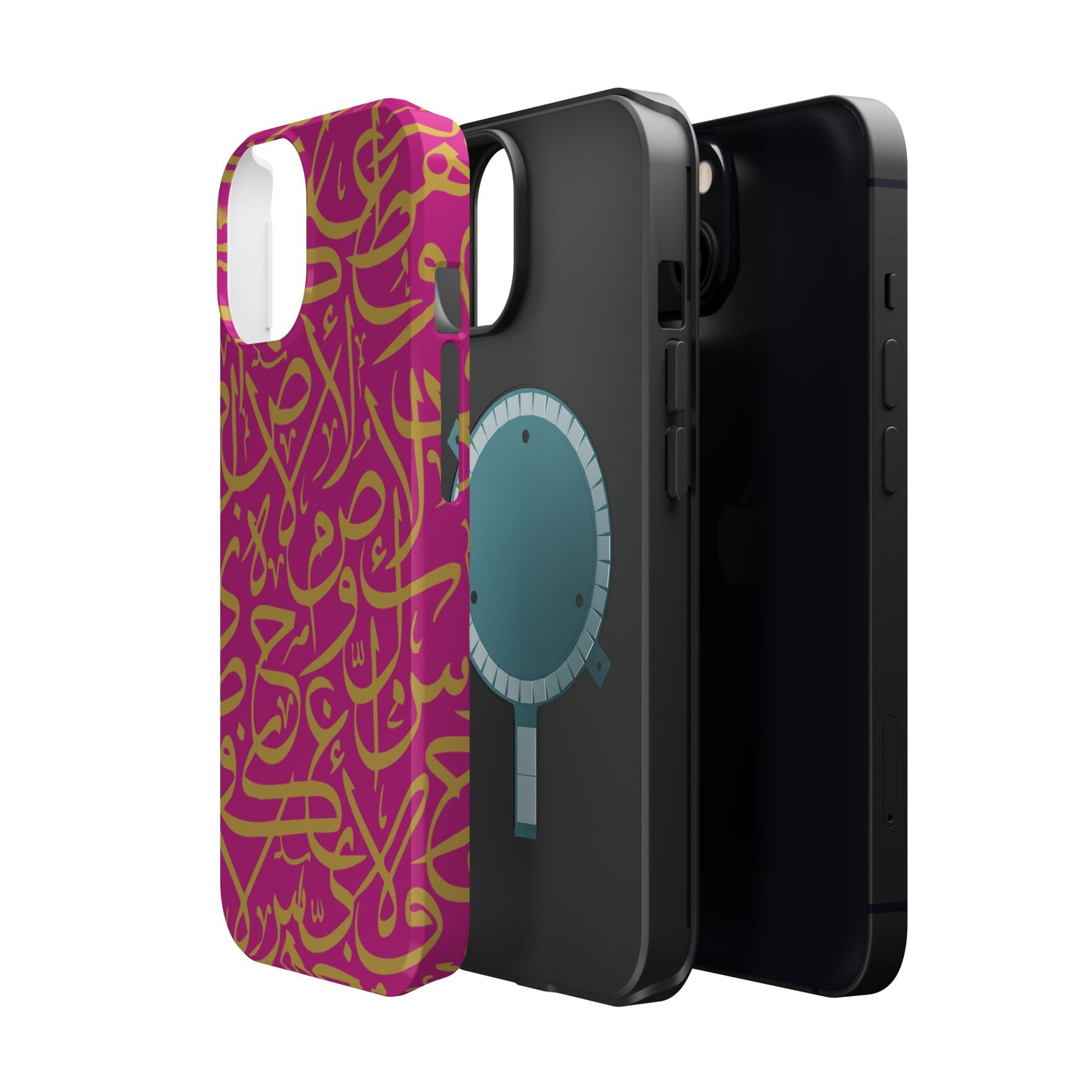 Pink and Gold Arabic Letters  Iphone Magnetic Tough Cases