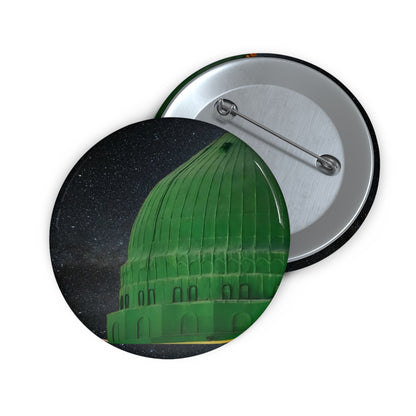 Green Dome Pin Buttons - Stylish, Unique Badges for Holidays