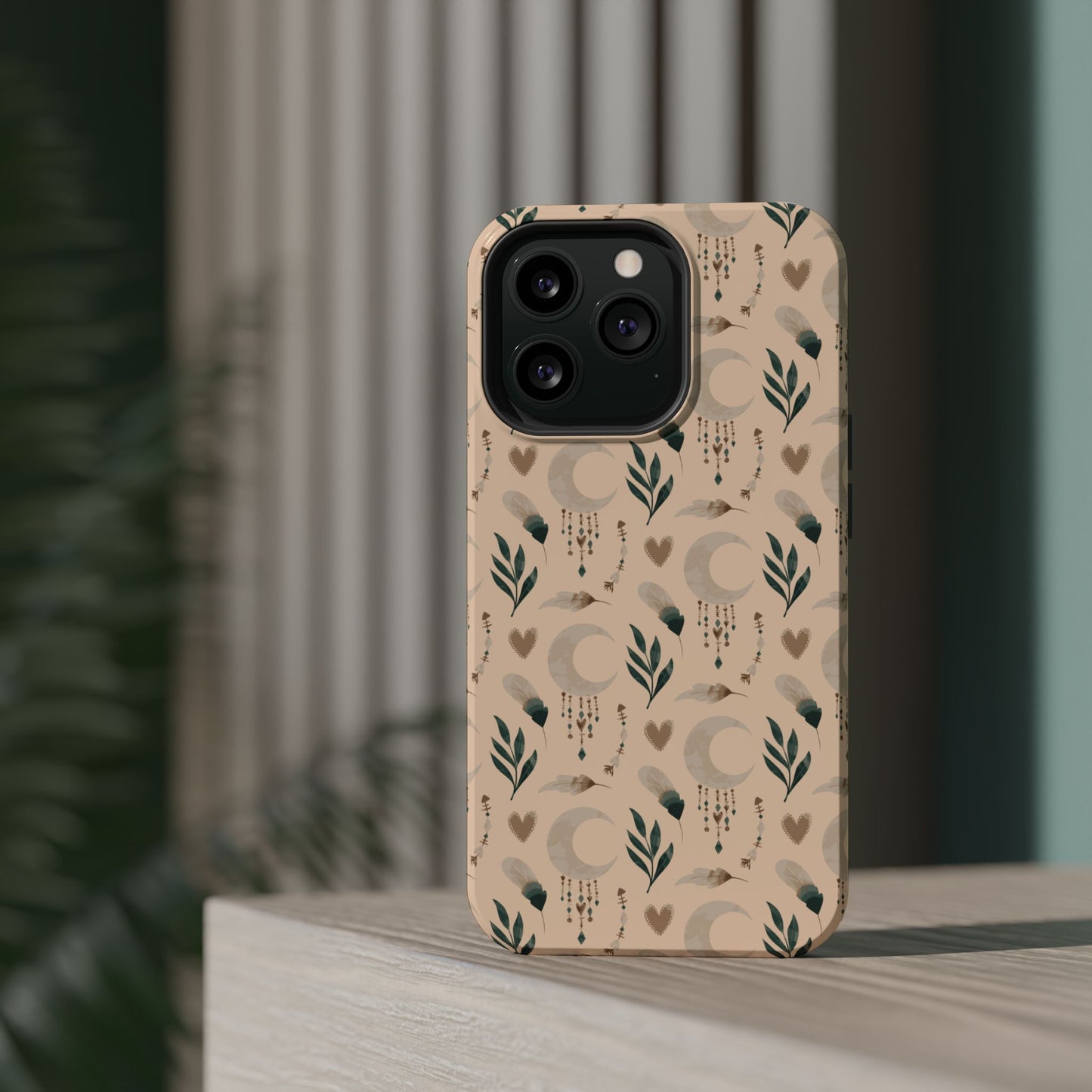 Crescent 🌙  and Hearts Design Iphone Magnetic Tough Cases