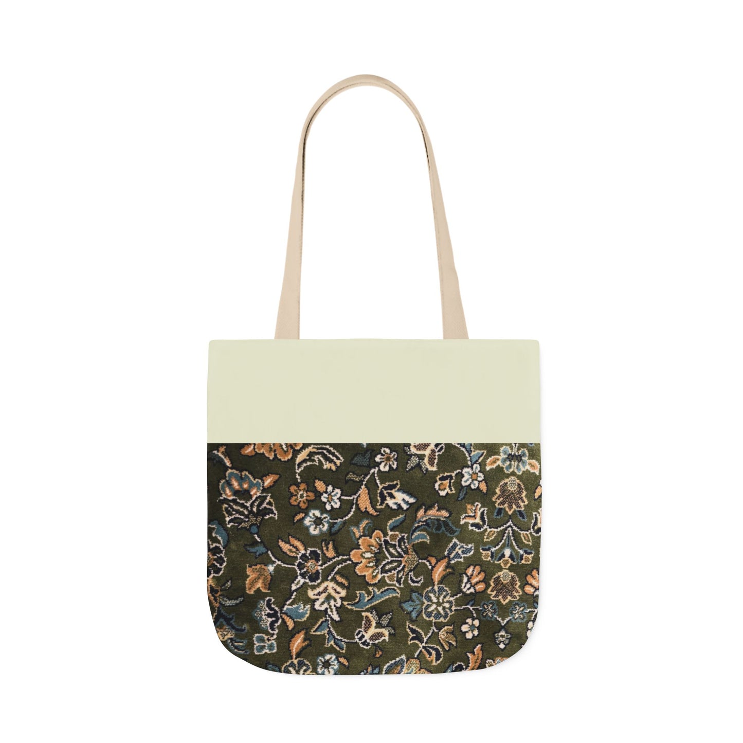 Rawdah Canvas Tote Bag, 3-Color Straps