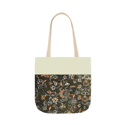 Rawdah Canvas Tote Bag, 3-Color Straps