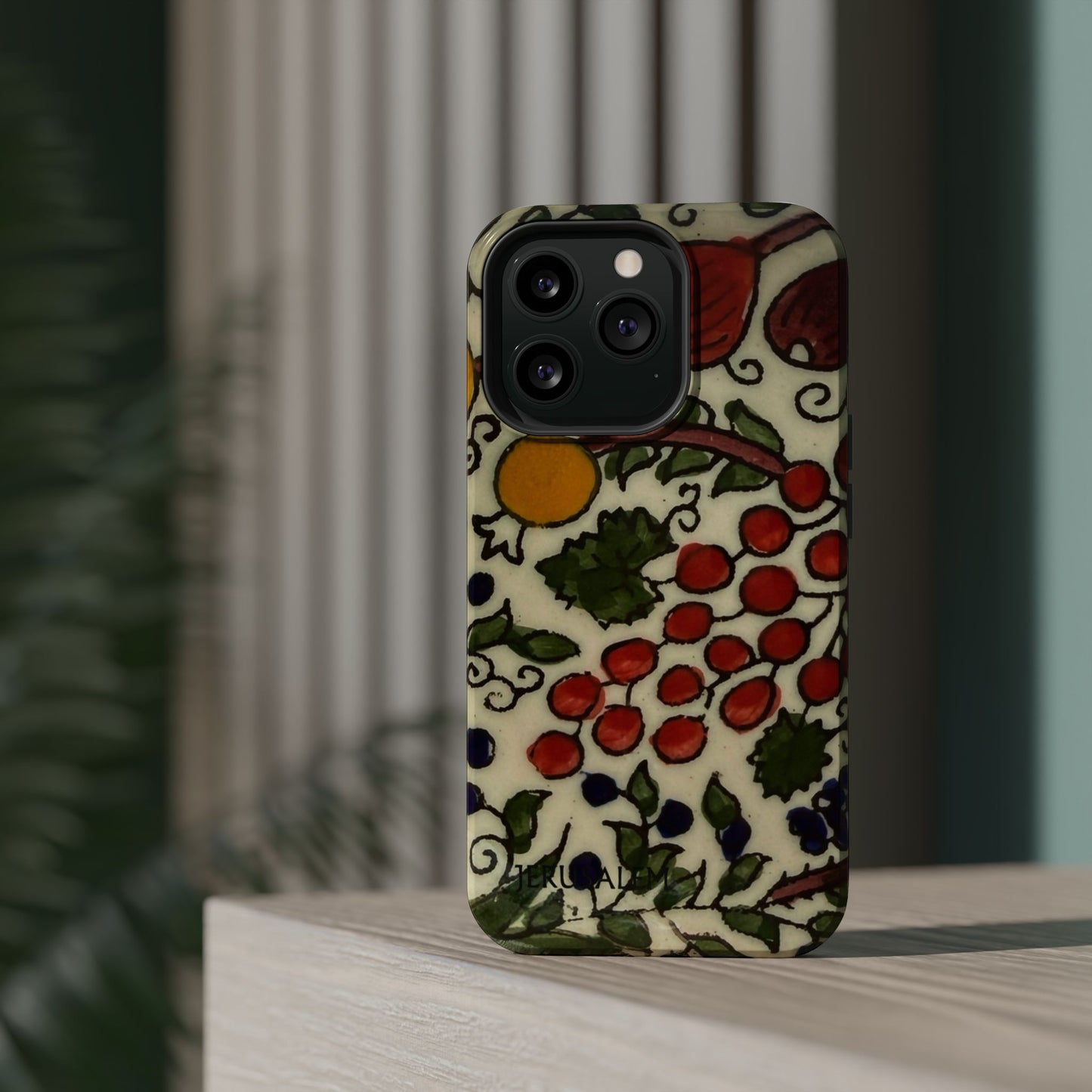 Jerusalem City Fruits Design Iphone Magnetic Tough Case