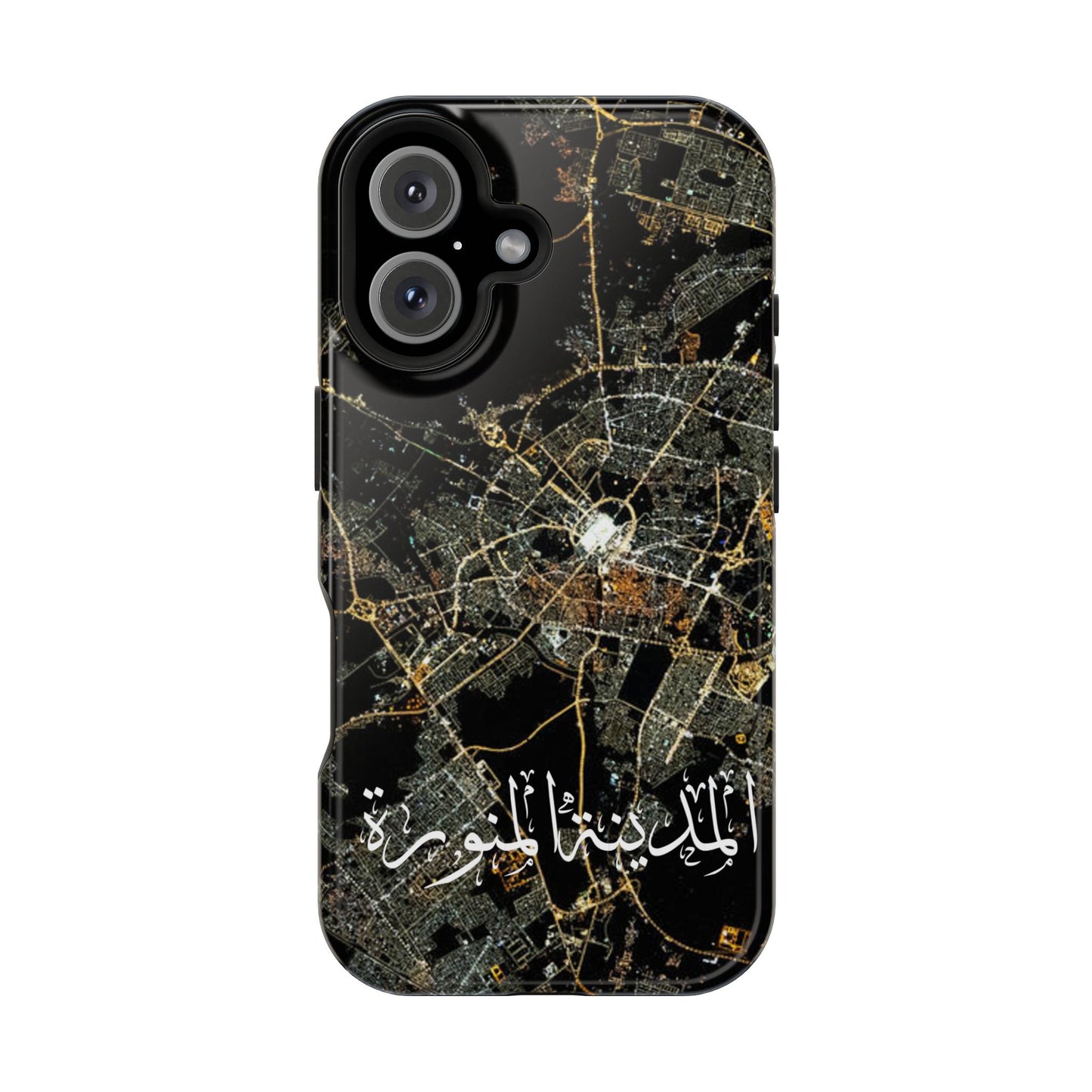 Al Madina Munawarah from Space - City of Lights- Iphone Magnetic Tough Cases