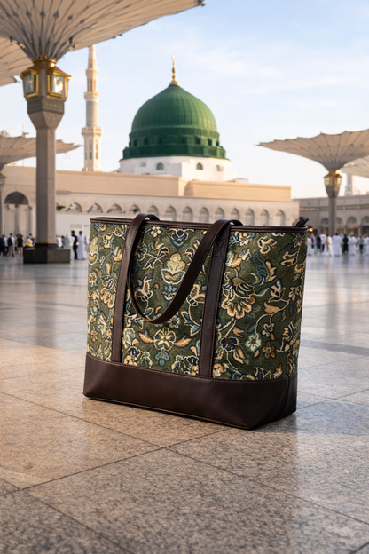 Rawdah Design Tote Bag — Fabric Handbag