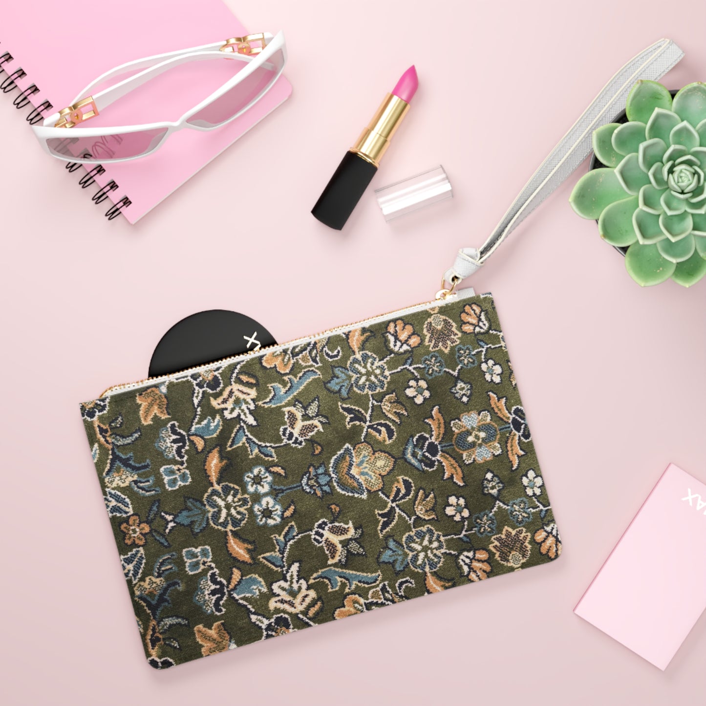 Large* Rawdah Design Themed Clutch Bag, Stylish Purse
