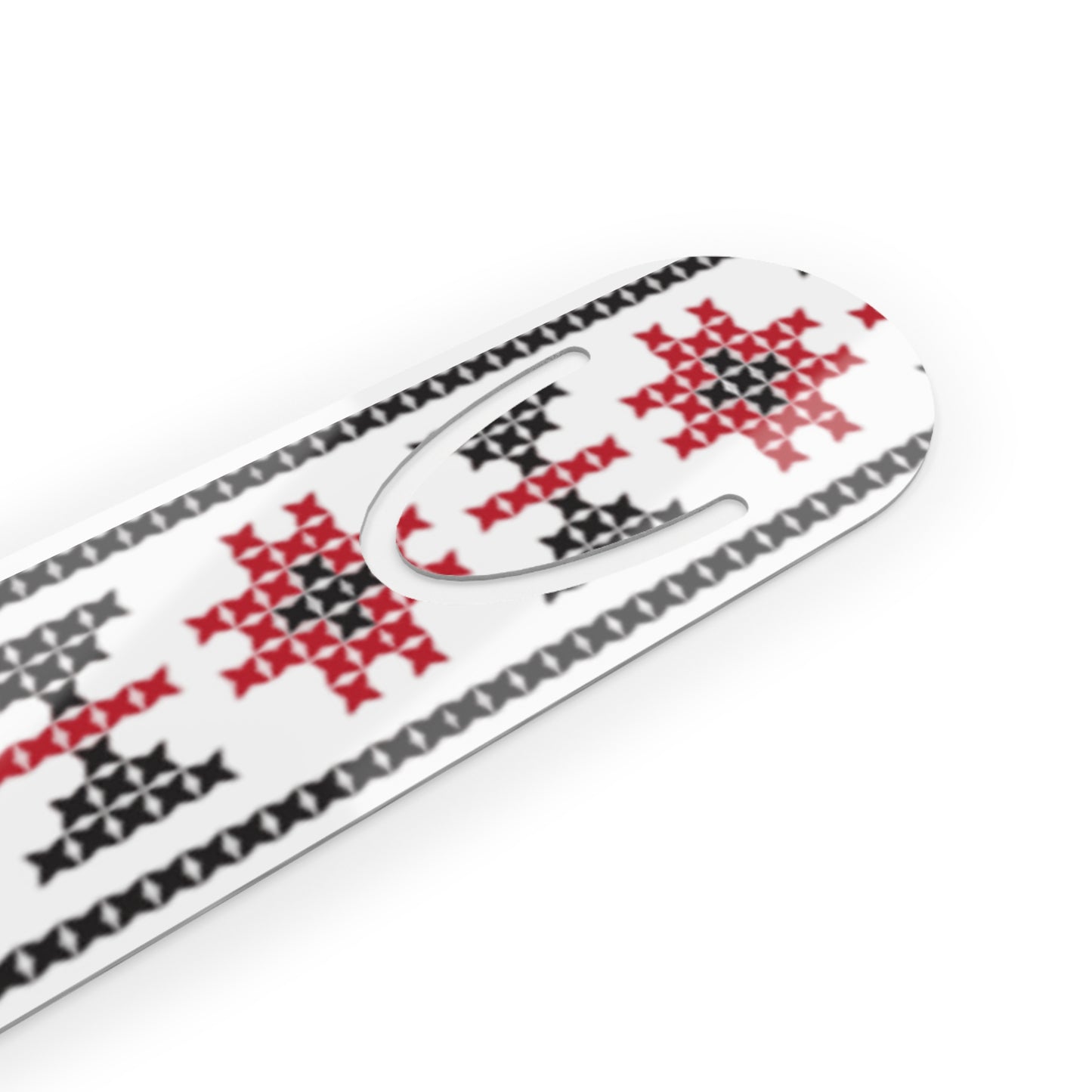 Tarteel Red White and Black Bookmark - Stylish Metal Page Holder