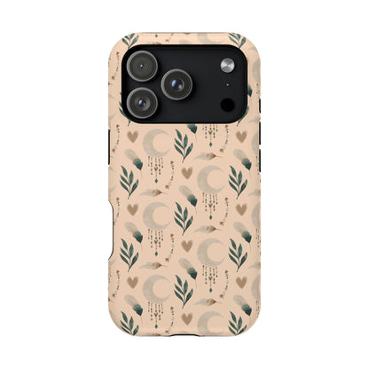 Crescent 🌙  and Hearts Design Iphone Magnetic Tough Cases