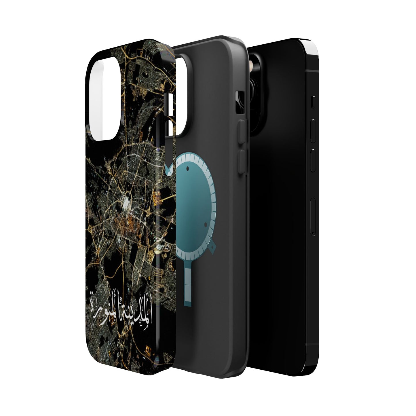 Al Madina Munawarah from Space - City of Lights- Iphone Magnetic Tough Cases