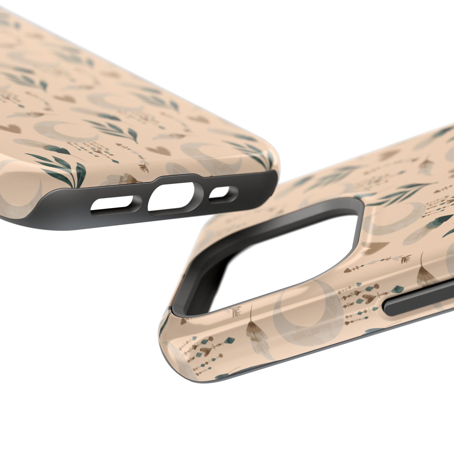 Crescent 🌙  and Hearts Design Iphone Magnetic Tough Cases
