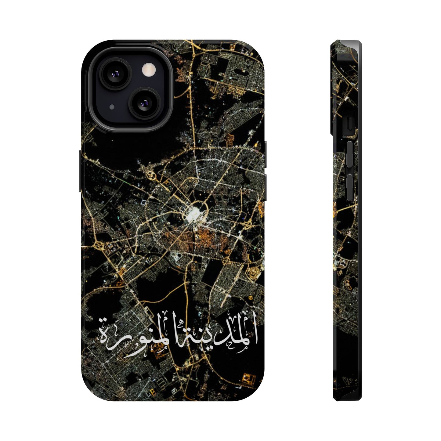 Al Madina Munawarah from Space - City of Lights- Iphone Magnetic Tough Cases