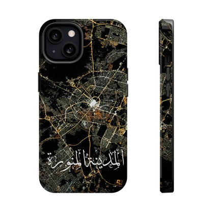 Al Madina Munawarah from Space - City of Lights- Iphone Magnetic Tough Cases