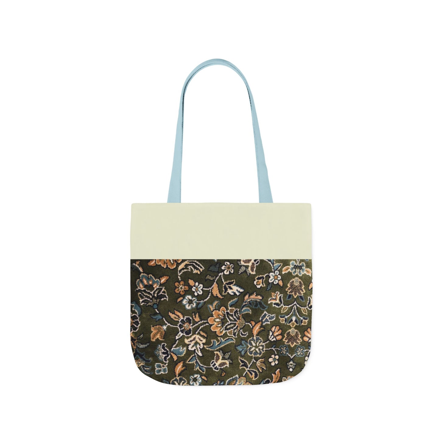 Rawdah Canvas Tote Bag, 3-Color Straps