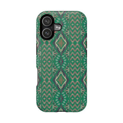 Emerald Green  Geometric Design Iphone Magnetic Tough Case