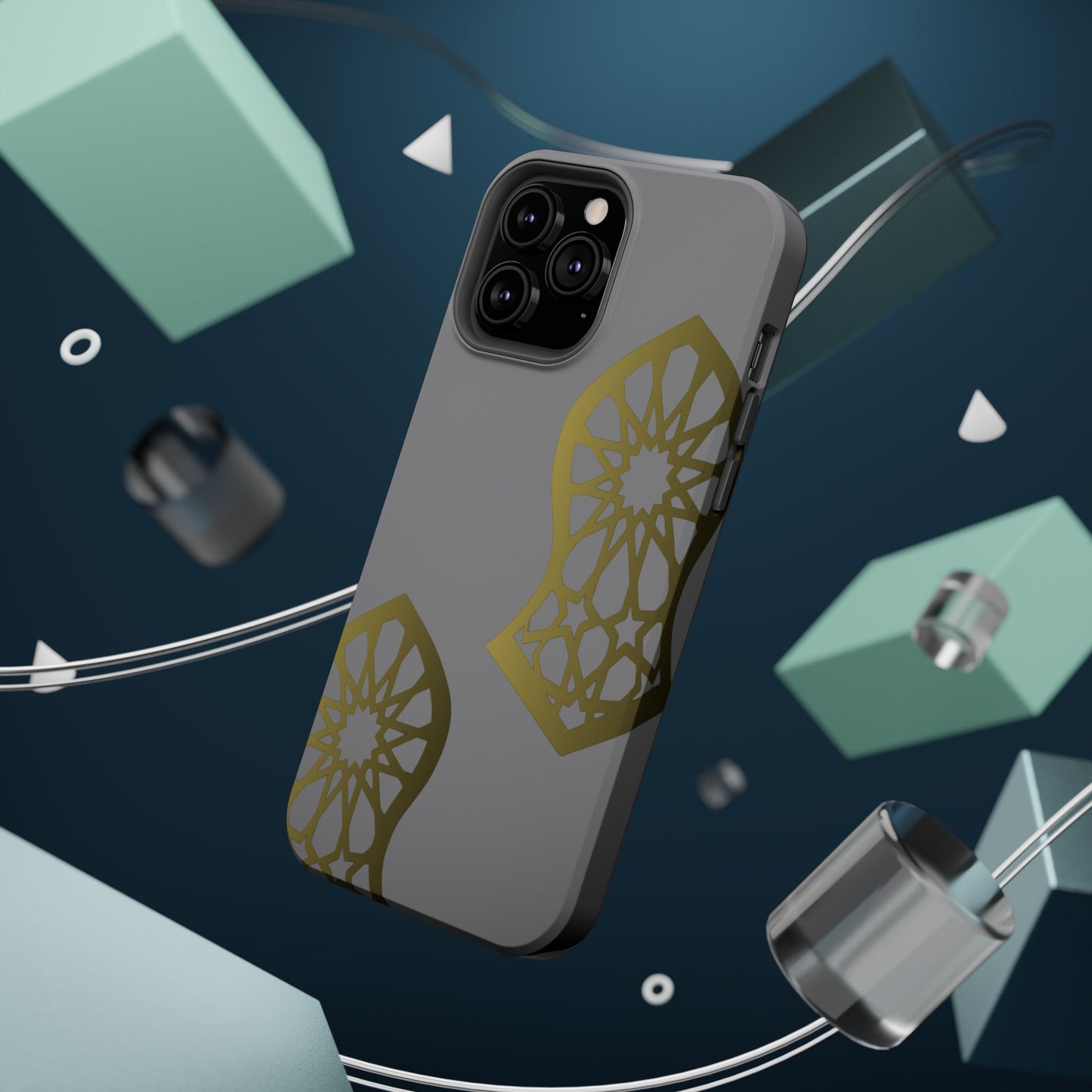 Grey and Gold Sandala Design Iphone Magnetic Tough Cases