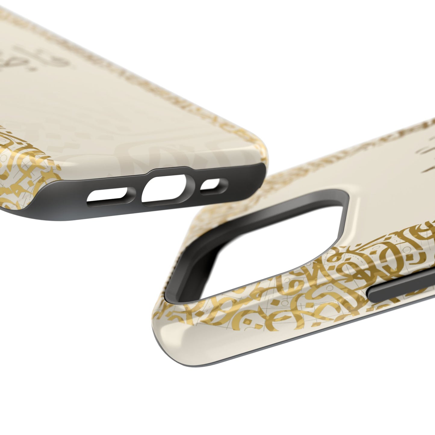 Personalized Arabic Calligraphy - IPhone Magnetic Impact-Resistant Cases - Golden Arabic Letters  Design