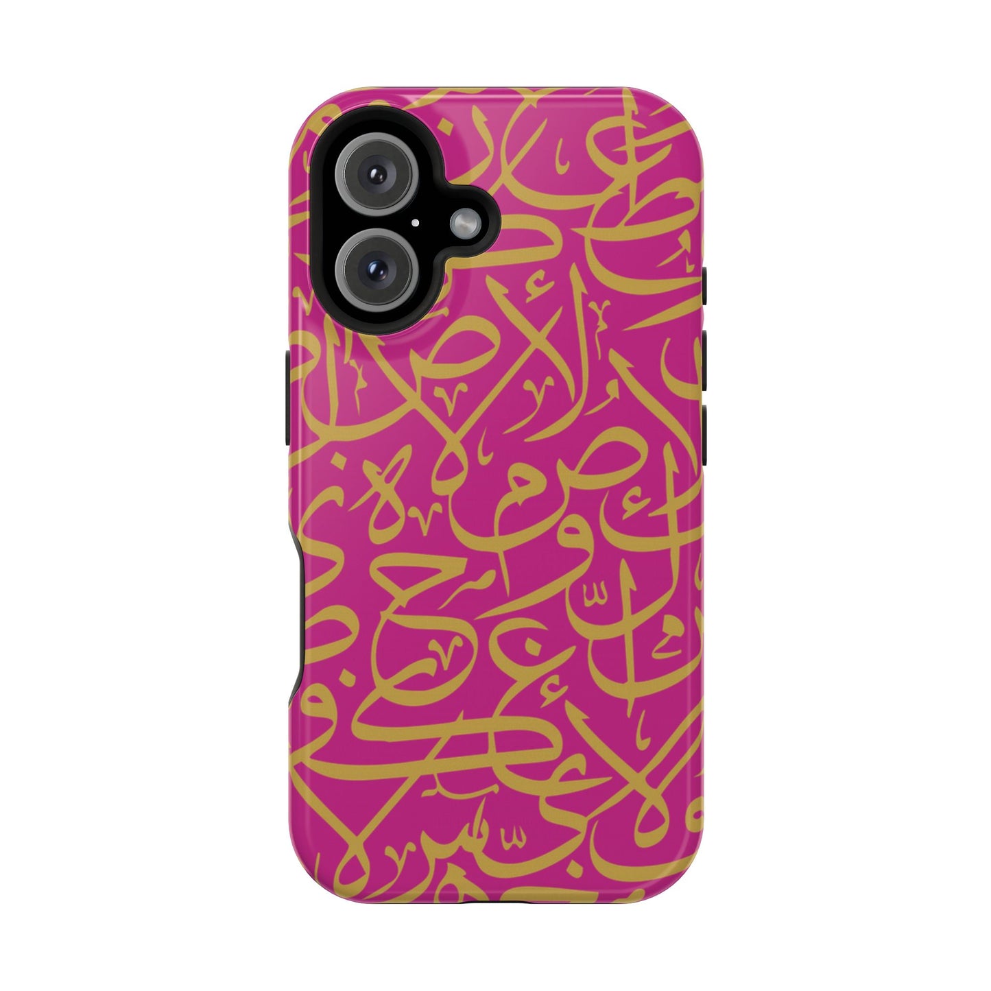 Pink and Gold Arabic Letters  Iphone Magnetic Tough Cases