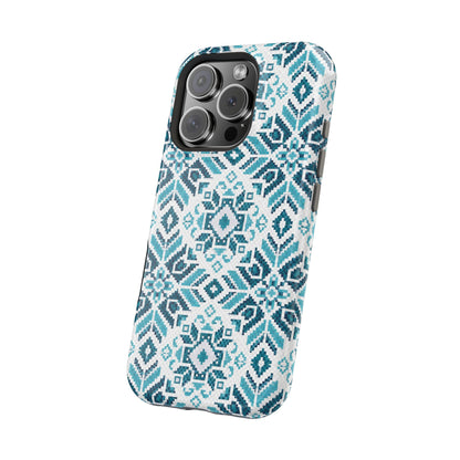 Teal Tatriz  Design - Iphone Magnetic Tough Case