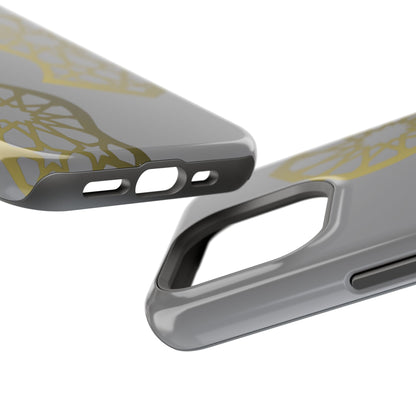 Grey and Gold Sandala Design Iphone Magnetic Tough Cases