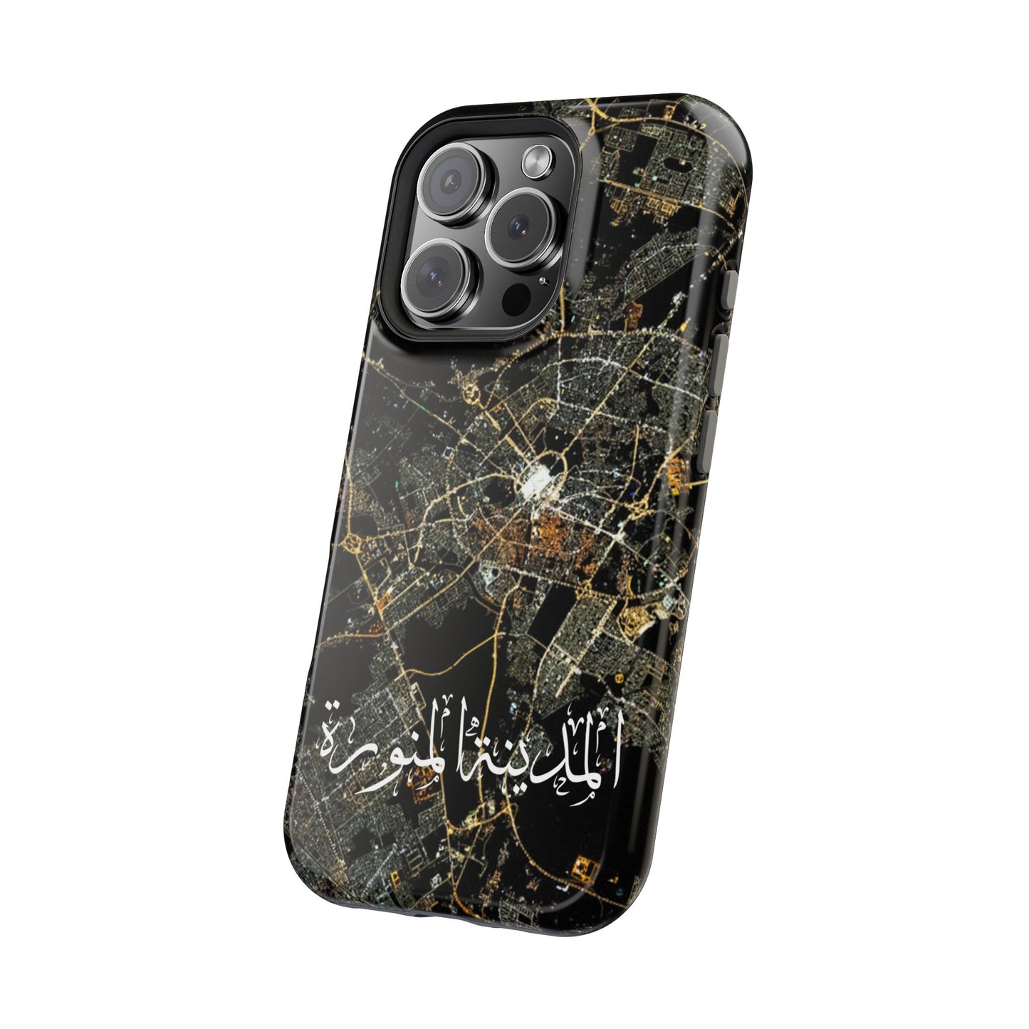Al Madina Munawarah from Space - City of Lights- Iphone Magnetic Tough Cases