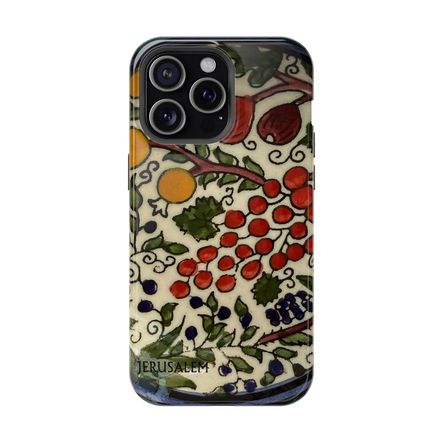 Jerusalem City Fruits Design Iphone Magnetic Tough Case