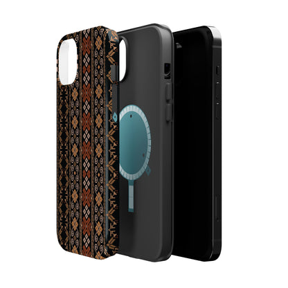 Floral Tatriz geometric Design - Iphone Magnetic Tough Case