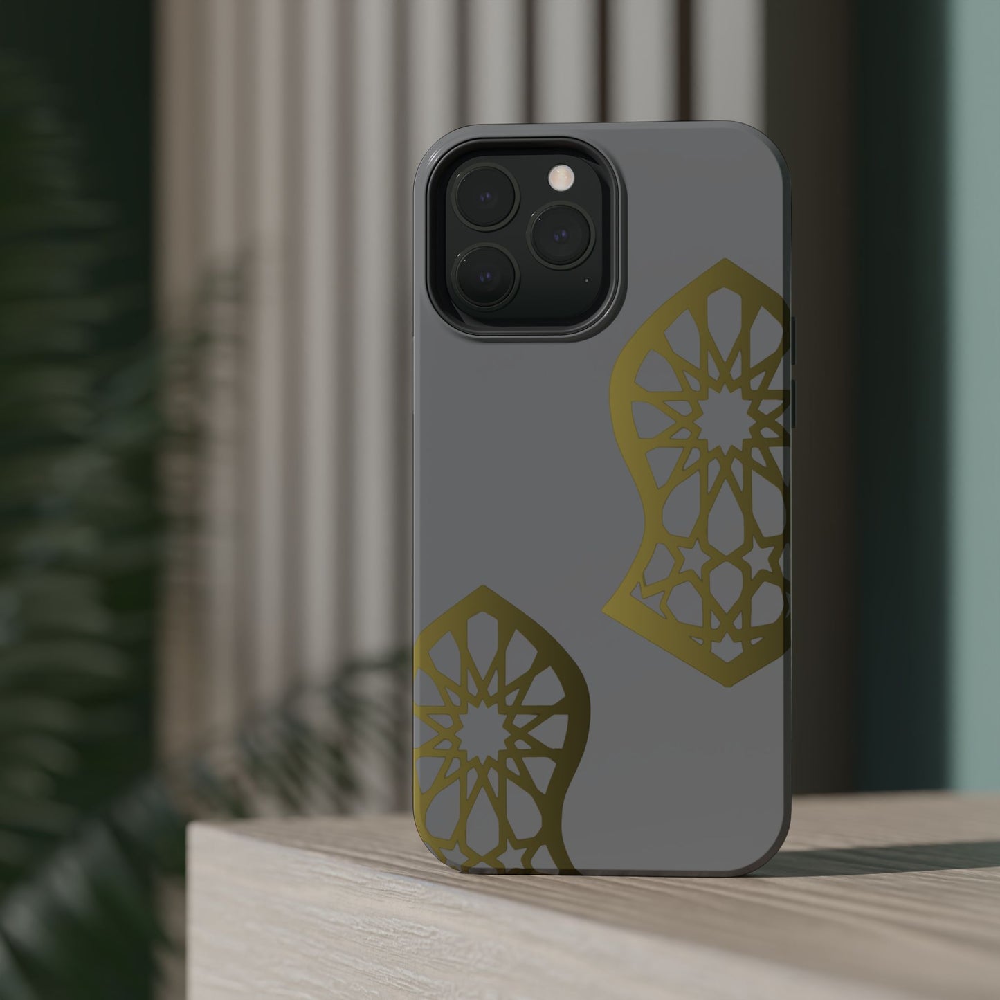 Grey and Gold Sandala Design Iphone Magnetic Tough Cases