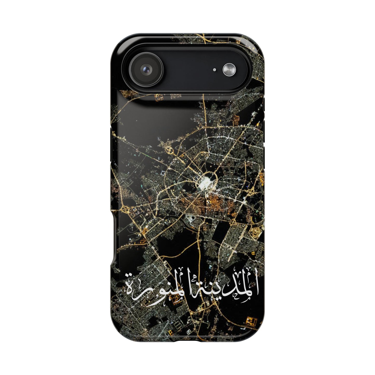 Al Madina Munawarah from Space - City of Lights- Iphone Magnetic Tough Cases