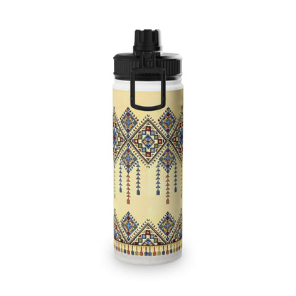 Tatreez Stylish Stainless Steel Water Bottle with Sports Lid
