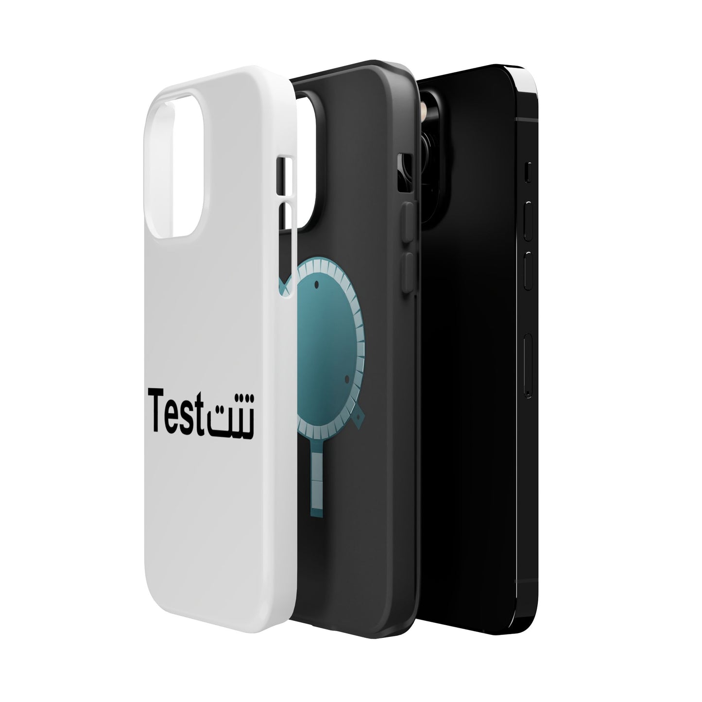 Magnetic Impact-Resistant Phone Case — Minimal "Test" Bilingual Design